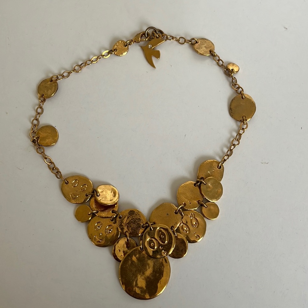 UNIQUE Cecile Jeanne Faces Necklace😯